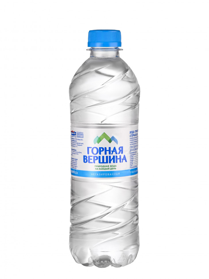 Вода "Горная Вершина" негазированная 0.5 л (12 шт) ПЭТ